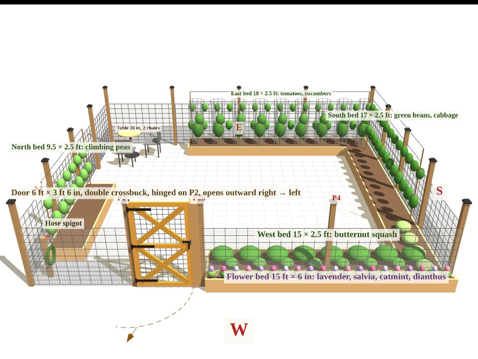 GPCGA 002 garden 3D design